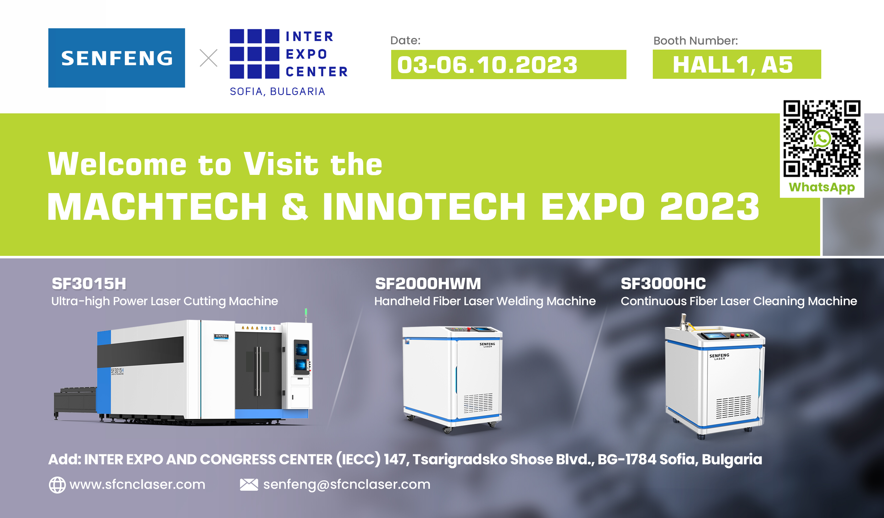 MachTech & InnoTech EXPO 2023의 SENFENG: 레이저 혁신의 선두주자